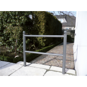 Bicycle lean-on hoop | with flat or ball head | with ball head, for casting in concrete | hot-dip galvanized